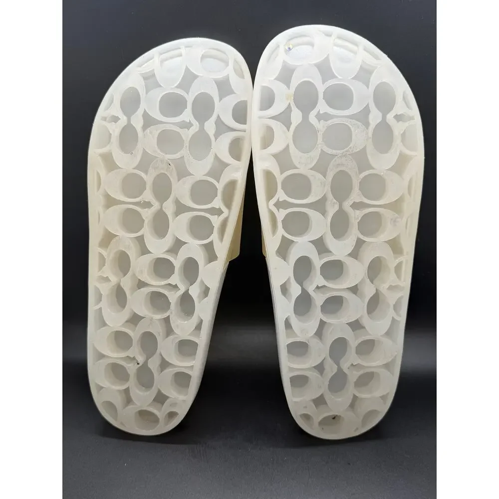 Coach Ulyssa Translucent Jelly Slides Sandals Women Size 11